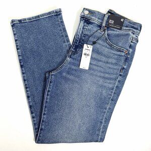 Express Hyper Sculpt 90s Slim Jeans Size 4S High Waist Medium Wash Stretch Denim